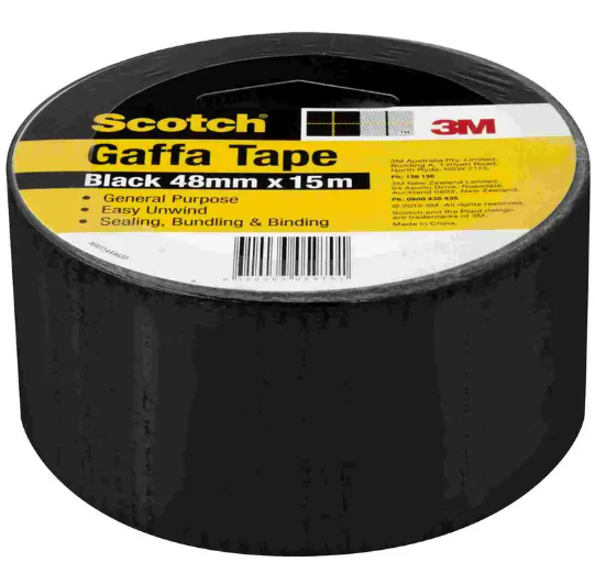 Scotch Gaffa Tape 48mm x 15m- Black