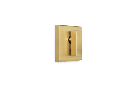 Lane Deadbolt Slimline Square- Brushed Brass