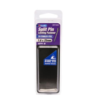 Zenith Split Pin 1.6x25mm Stainless Steel- 8PK