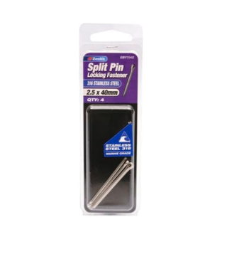 Zenith Split Pin 2.5x40mm Stainless Steel- 4PK