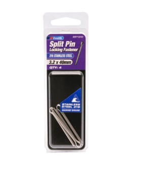 Zenith Split Pin 3.2x40mm Stainless Steel- 4PK