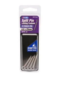 Zenith Split Pin 4x25mm Stainless Steel- 4PK