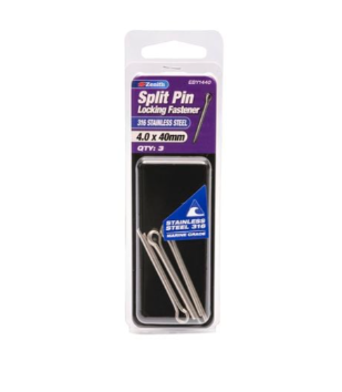 Zenith Split Pin 4x40mm Stainless Steel- 3PK