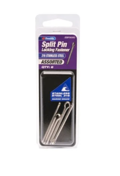 Zenith Split Pin Assorted Stainless Steel- 6PK