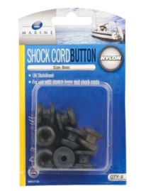 Zenith Shock Cord Button 8mm- Black 8PK