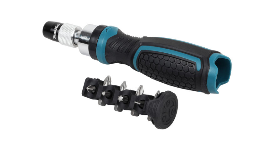 Makita Ratchet Screwdriver & 8 Bits