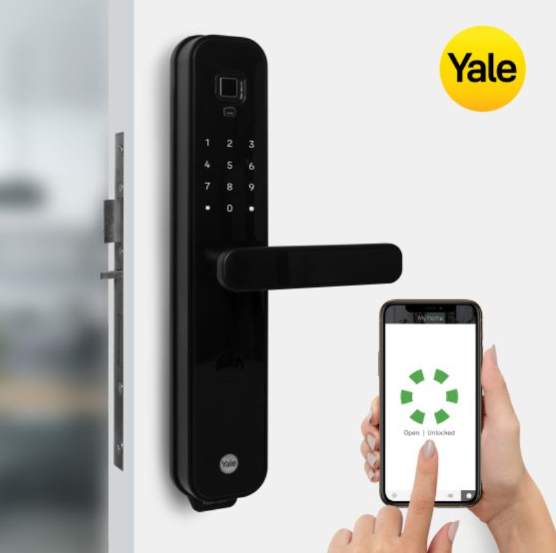 Yale Smart Entry Lock with Home Module - Matt Black YDM7220