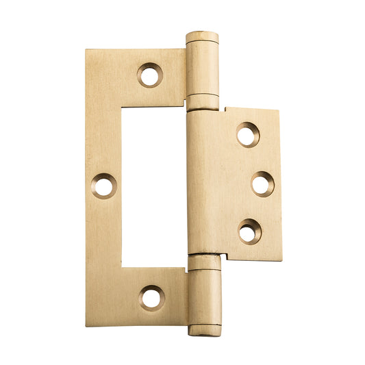 TradCo Hinge Hirline Satin Brass H100xW49xT2.5mm