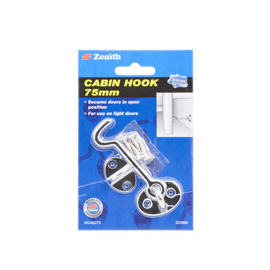 Zenith Cabin Hook Chrome 75mm