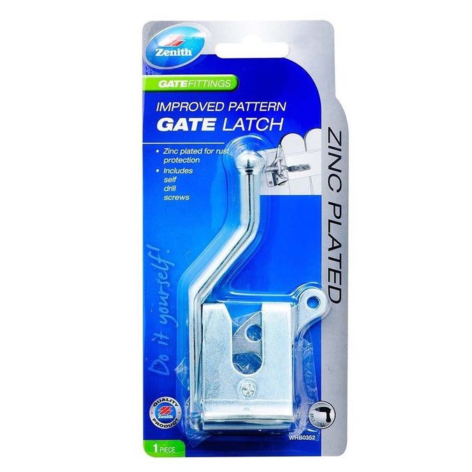 Zenith Improved Pattern Gate Latch Galvanised 100mm