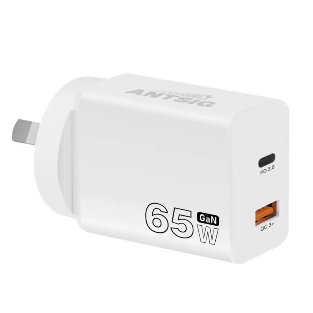 Antsig Wall Charger  USB-C & USB-A 65W