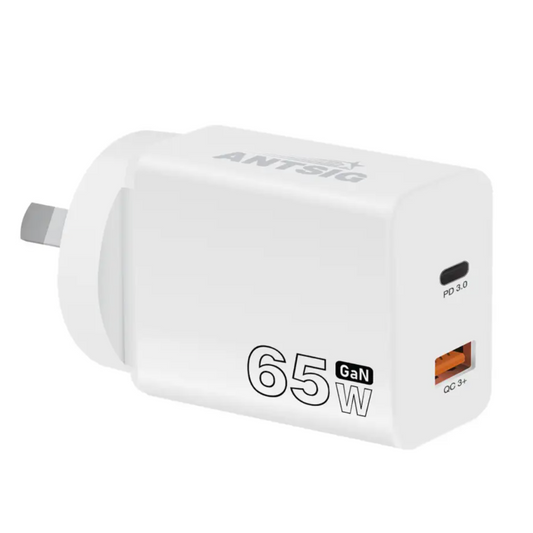 Antsig Wall Charger  USB-C & USB-A 65W