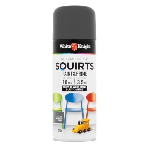 Squirts Spray Paint- Medium Grey 310g