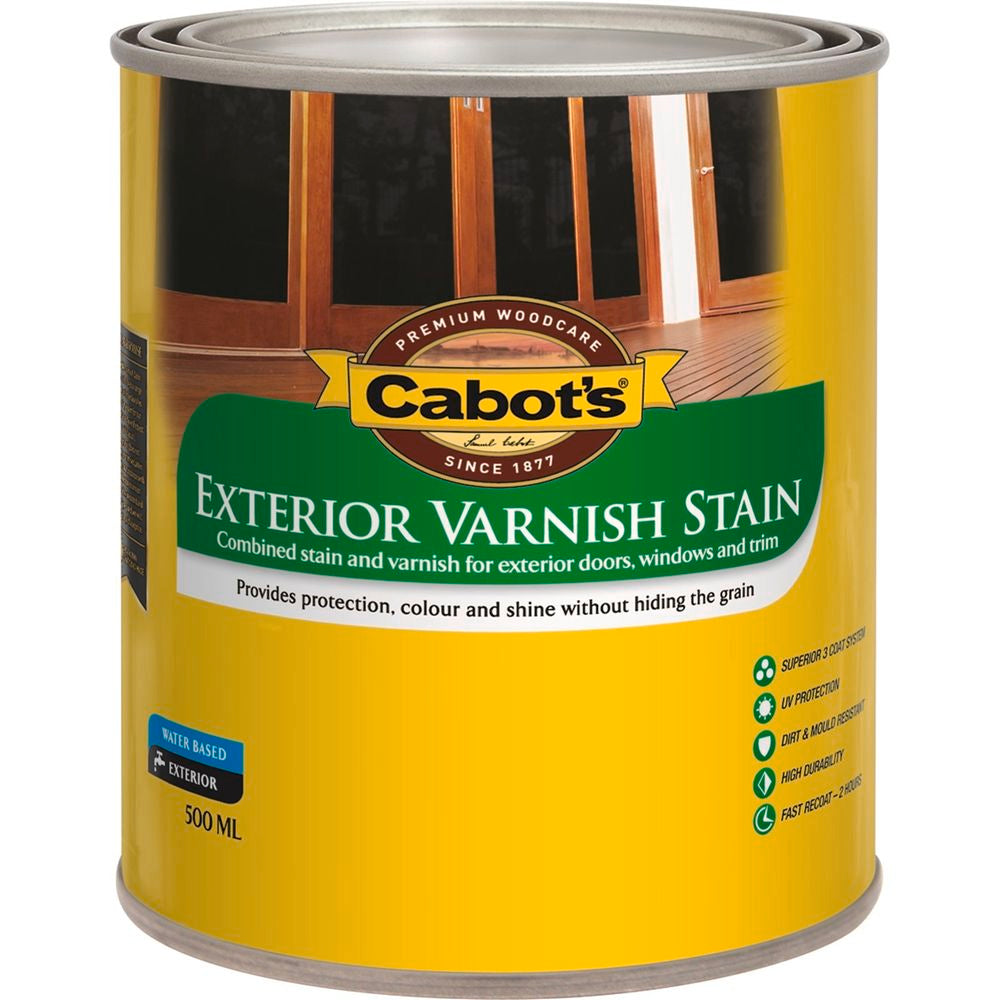 Cabot's Exterior Varnish Stain- Teak 500ml