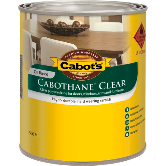 Cabot's Cabothane Clear Oil Based- Gloss 500ml