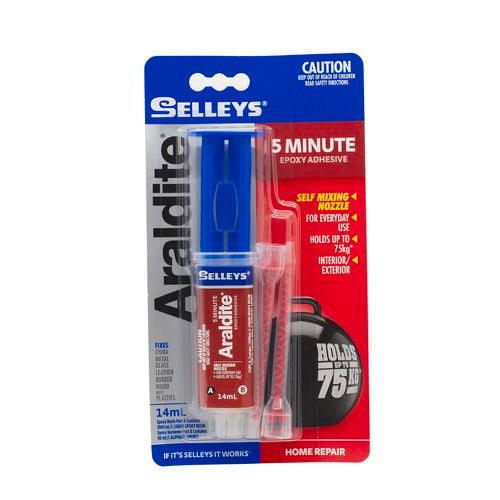 Selleys Araldite 5 Minute Epoxy Adhesive 14ml