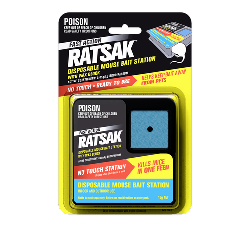 Ratsak Disposable Mouse Bait Station