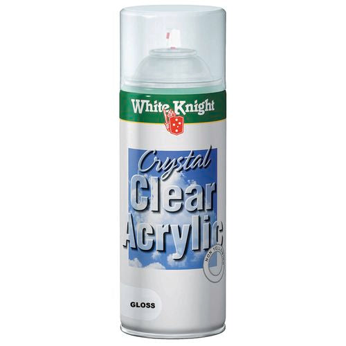 White Knight Spray Paint Crystal Clear- Gloss 310g