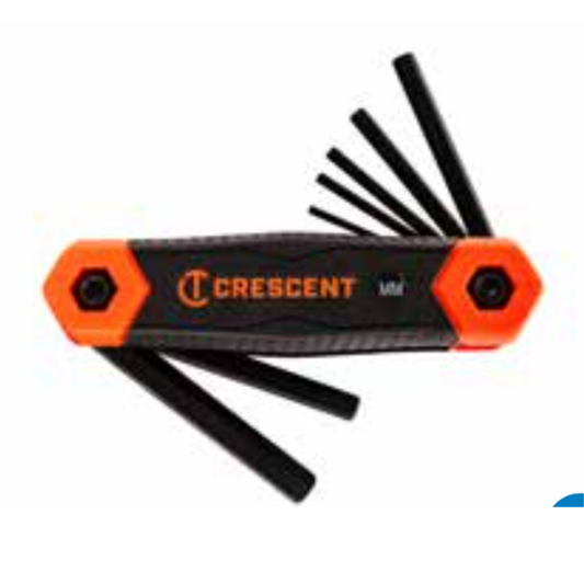 Crescent Flip Hex Key Metric 8pc