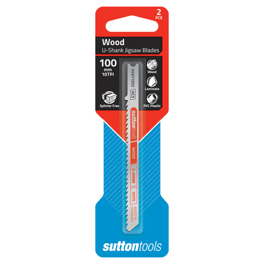 Sutton Jigsaw Blade U-Shank 10TPI 100mm 2PK