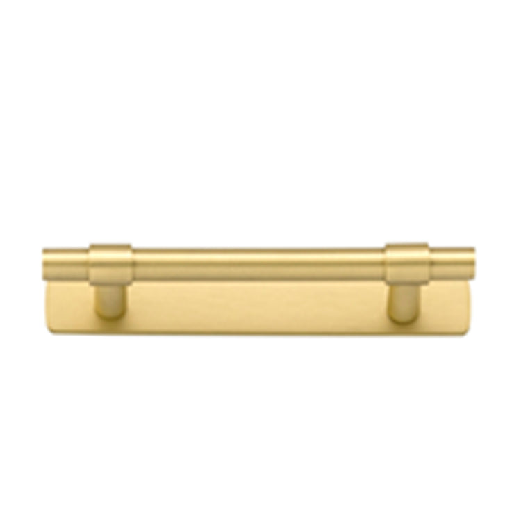 Iver Cabinet Pull Helsinki Brushed Gold PVD With Backplate L141xW24xP39mm CTC96mm