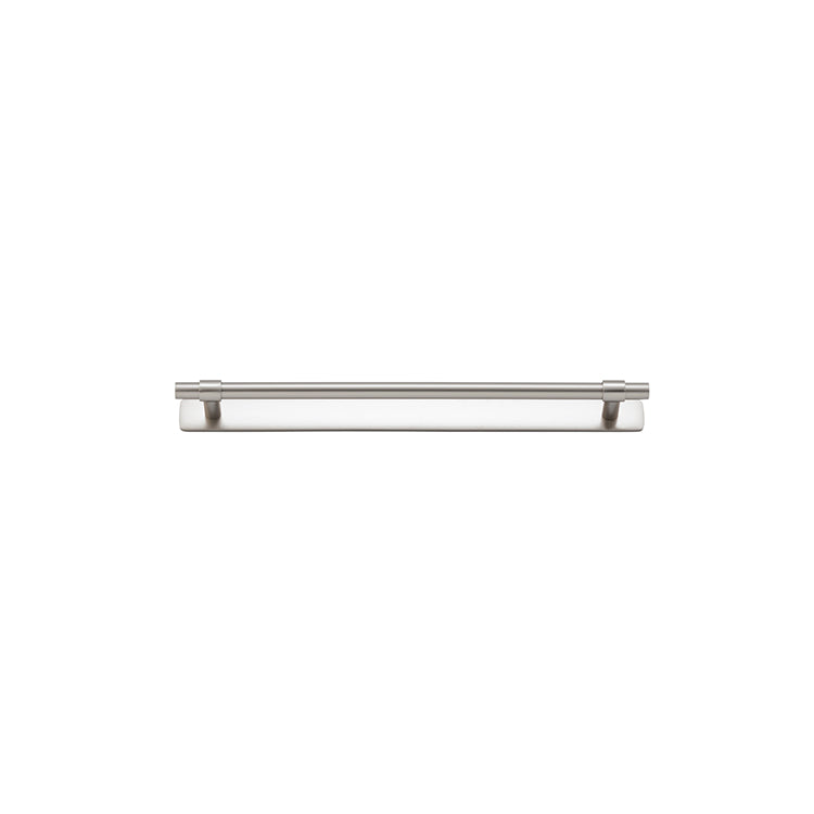 Iver Cabinet Pull Helsinki Satin Nickel With Backplate L301xW24xP39mm CTC256mm