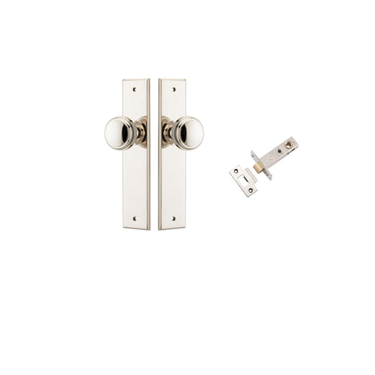 Iver Door Knob Paddington Chamfered Polished Nickel Passage Kit