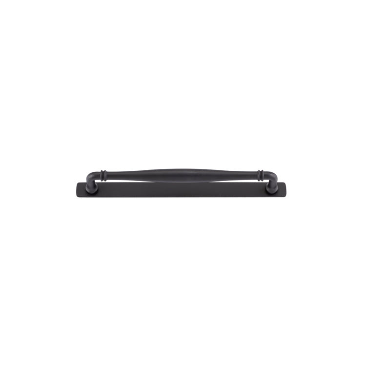 Iver Cabinet Pull Sarlat Matt Black With Backplate L301xW24xP51mm CTC256mm