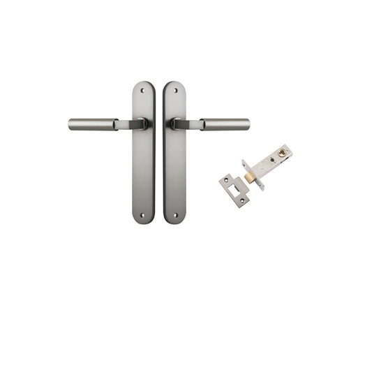 Iver Door Lever Berlin Oval Satin Nickel Passage Kit