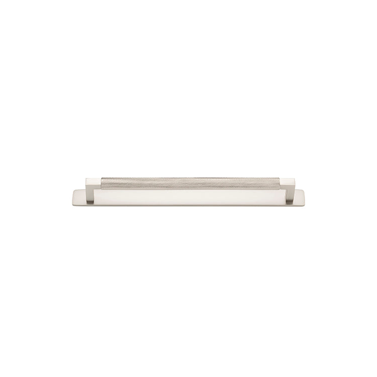 Iver Cabinet Pull Brunswick Satin Nickel With Backplate L301xW24xP43mm CTC256mm