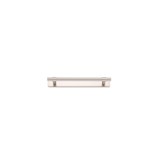 Iver Cabinet Pull Helsinki Satin Nickel With Backplate L205xW24xP39mm CTC160mm