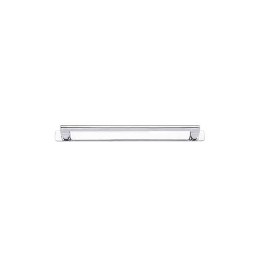 Iver Cabinet Pull Baltimore Polished Chrome With Backplate L301xW24xP39mm CTC256mm