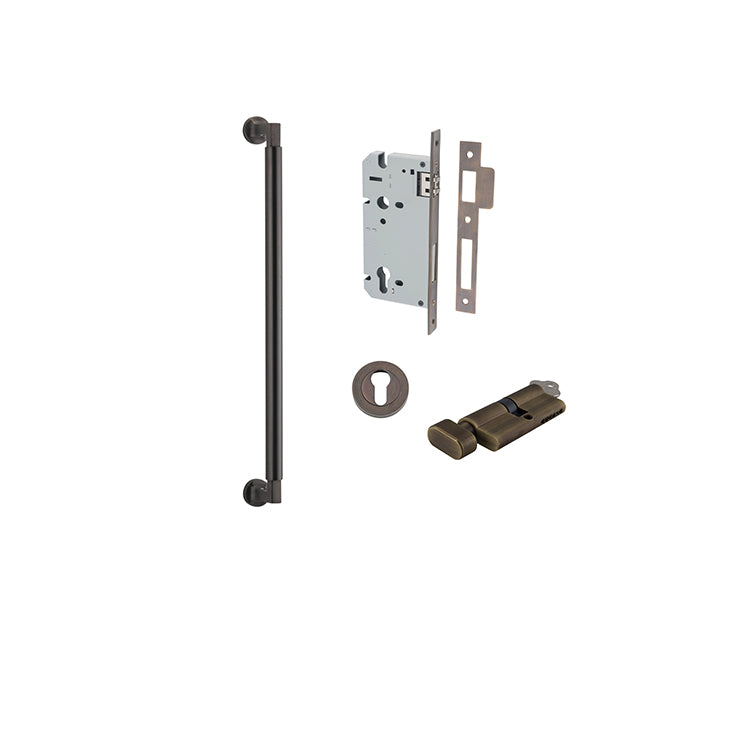 Iver Pull Handle Berlin Signature Brass CTC450mm Key / Thumb Entrance Kit