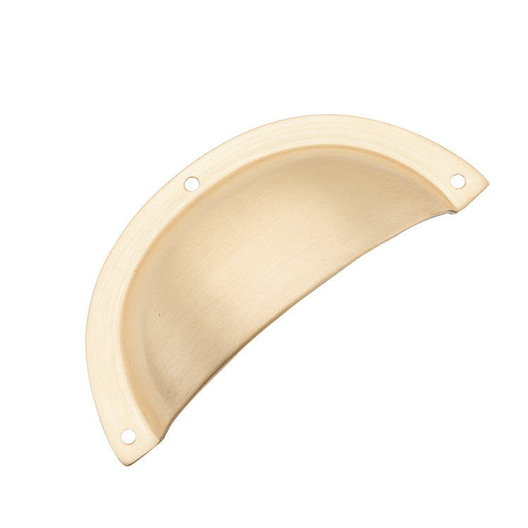 Tradco Drawer Pull Sheet Brass Classic Satin Brass H40xL97mm