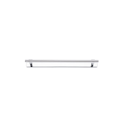 Iver Cabinet Pull Helsinki Polished Chrome With Backplate L301xW24xP39mm CTC256mm