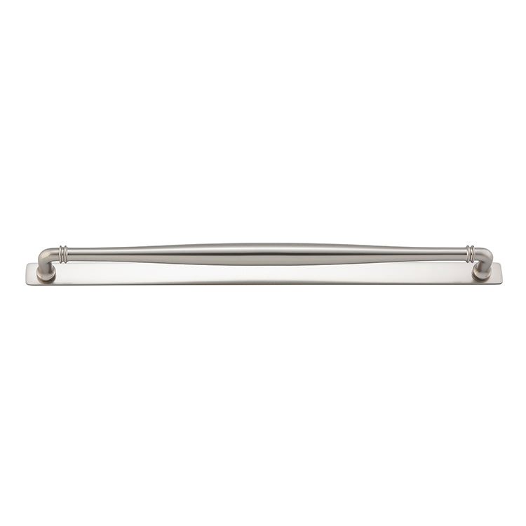 Iver Cabinet Pull Sarlat Satin Nickel With Backplate L495xW24xP54mm CTC450mm