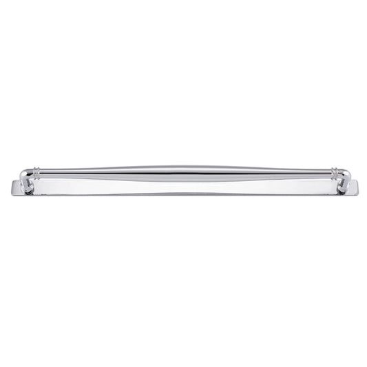 Iver Cabinet Pull Sarlat Polished Chrome With Backplate L495xW24xP54mm CTC450mm