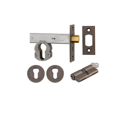 Iver Mortice Deadbolt Euro Signature Brass Backset 60mm Key/Key Escutcheon Round Kit - Preorder for Late Jan 2025