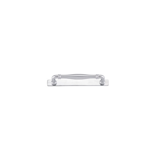 Iver Cabinet Pull Sarlat Brushed Chrome With Backplate L205xW24xP50mm CTC160mm