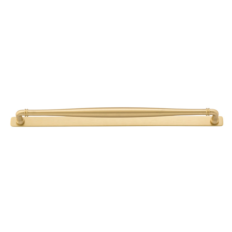 Iver Cabinet Pull Sarlat Brushed Gold PVD With Backplate L495xW24xP54mm CTC450mm