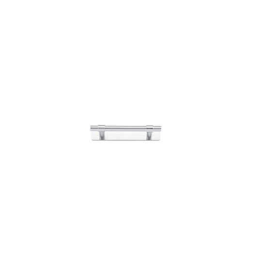 Iver Cabinet Pull Helsinki Brushed Chrome With Backplate L141xW24xP39mm CTC96mm