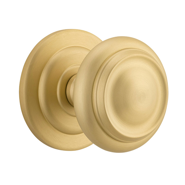 Iver Centre Door Knob Sarlat Brushed Gold PVD D98xP99mm BP107mm