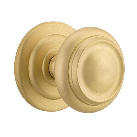 Iver Centre Door Knob Sarlat Brushed Gold PVD D98xP99mm BP107mm