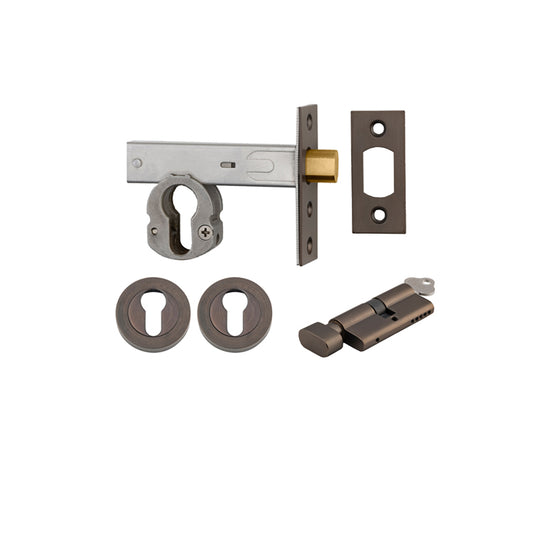 Iver Mortice Deadbolt Euro Signature Brass Backset 60mm Key/Thumb Escutcheon Round Kit - Preorder for Late Jan 2025