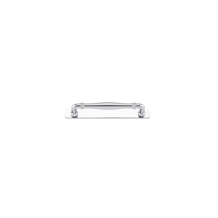 Iver Cabinet Pull Sarlat Polished Chrome With Backplate L205xW24xP50mm CTC160mm