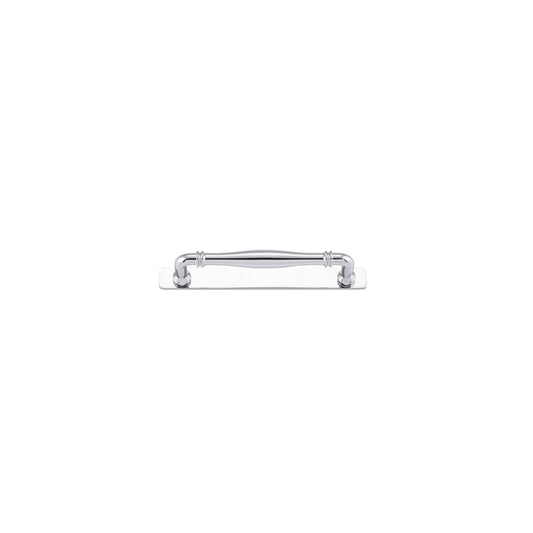 Iver Cabinet Pull Sarlat Polished Chrome With Backplate L205xW24xP50mm CTC160mm