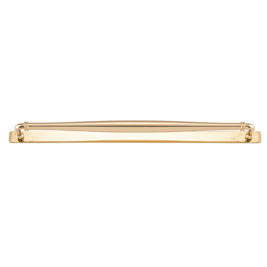 Iver Cabinet Pull Sarlat Polished Brass With Backplate L495xW24xP54mm CTC450mm