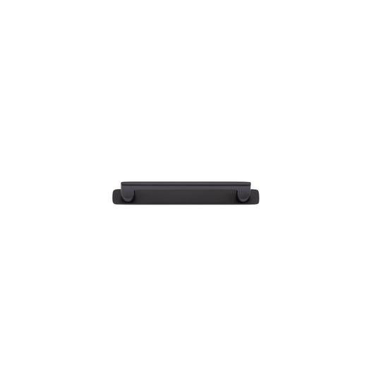 Iver Cabinet Pull Baltimore Matt Black With Backplate L205xW24xP39mm CTC160mm