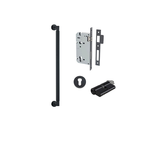 Iver Pull Handle Berlin Matt Black CTC450mm Key / Key Entrance Kit