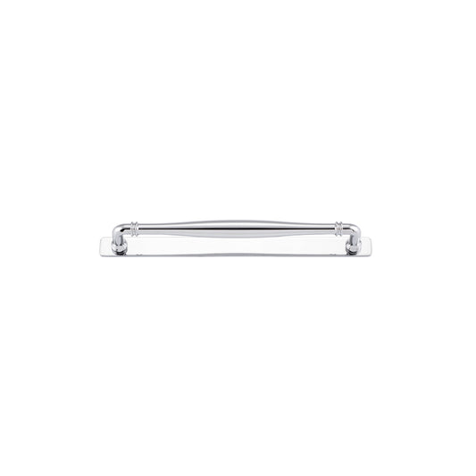 Iver Cabinet Pull Sarlat Polished Chrome With Backplate L301xW24xP51mm CTC256mm